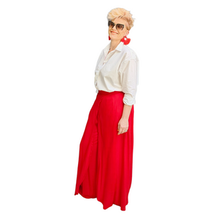 Skirt Pants for Women"Skirt Twist" - Red