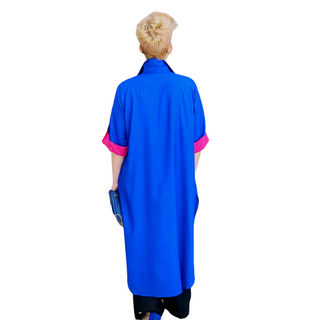 Collar Shirt Dress "Shirty" - Blue