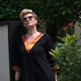 Colour Block Maxi Haljina/Kaftan "V Line"