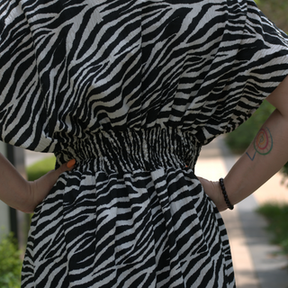 Summer Long Jacket Kimono - "Zebra Print"