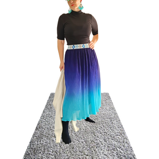 Ombre Skirt  "Summer Vibe" - Blue Turqoise